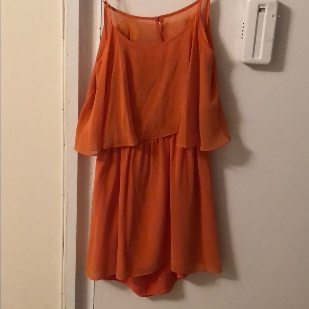 Lovers+Friends orange mini dress